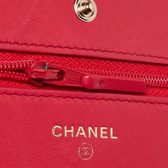 Chanel Pink Quilted Lambskin Leather Classic CC WOC Clutch Bag - Picture 9 of 12